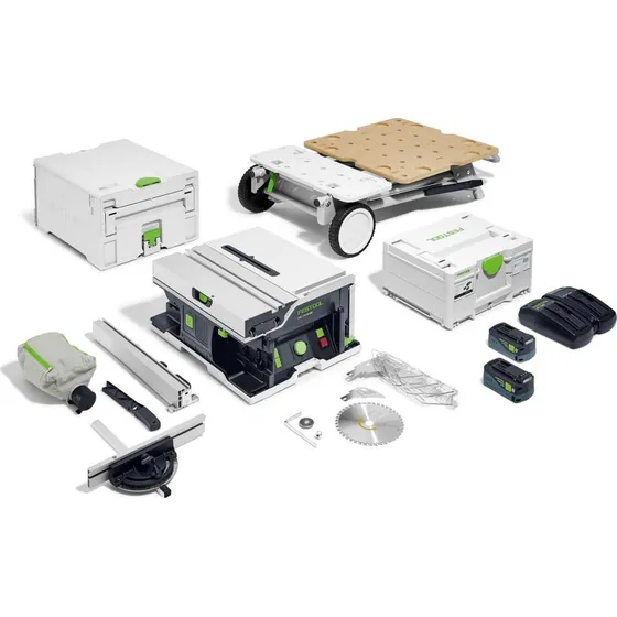 Festool CSC SYS 50 EBI-Plus Systainer bordrundsav sæt 2x18V, 2 batterier