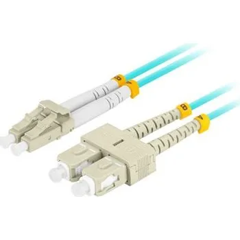 Lanberg OM3 Fiberoptisk Patchkabel LC/UPC til SC/UPC - 1m - Akvamarin