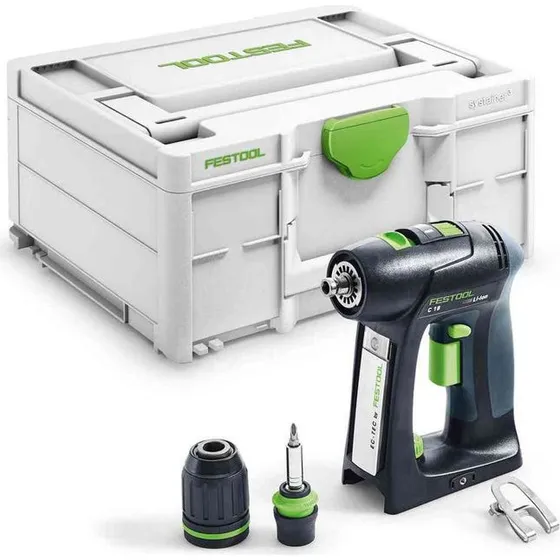 Festool C 18‑Basic akku bore-/skruemaskine i Systainer3