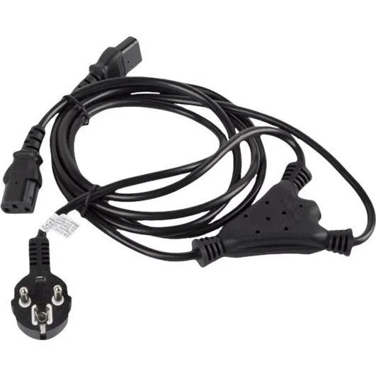 Lanberg Strømkabel CEE 7/7 til IEC C13 - 1.8m - Sort
