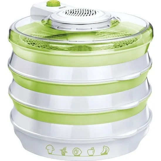 MPM MSG-06 Madtørrer - 400W, 6 rum, Ø30cm - Hvid/Grøn
