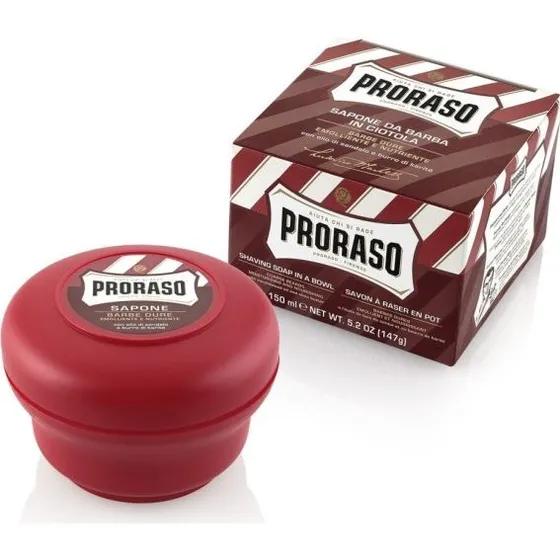 Proraso Barbersæbe i skål Sandeltræ & Shea 150 ml