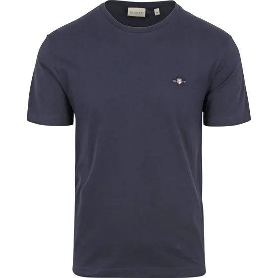 Gant Shield Logo T-shirt i Navy Blå - Størrelse 5XL