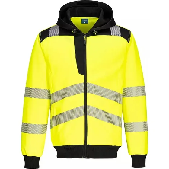 Portwest PW327 Hi-Vis Hættetrøje Gul/Sort