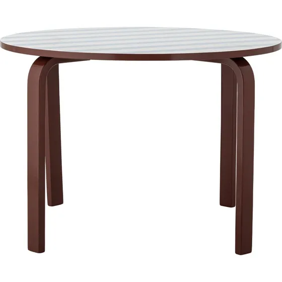 Bloomingville Mini Liova Børnebord - Blå/Hvid - Ø65 cm