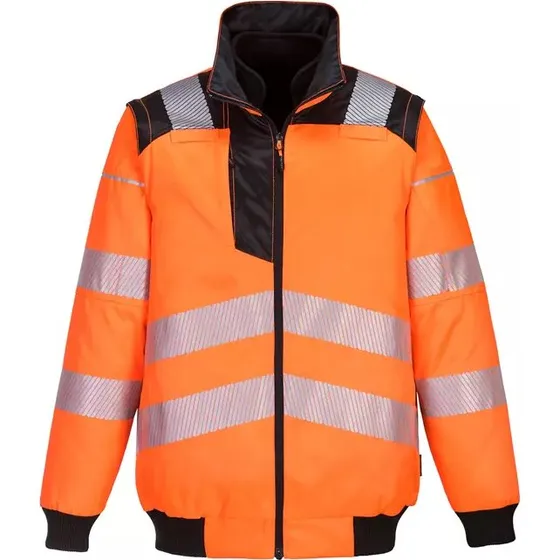 Portwest PW3 PW302 hi-vis 3-i-1 pilotjakke Gul/Sort