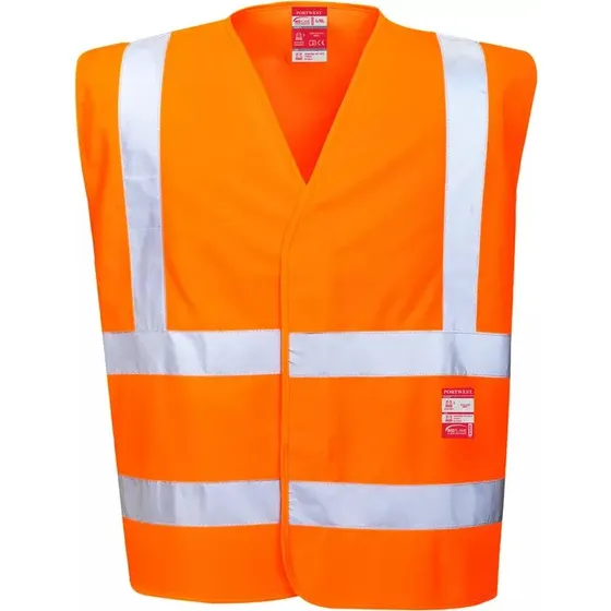 Portwest FR75 Hi-Vis FR-vest - Orange, EN ISO 20471 Cl.2