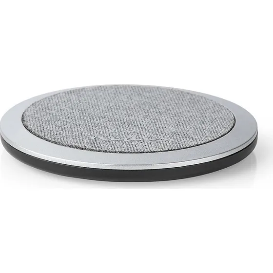 Nedis FSWC10W100GY Trådløs oplader med stof - 10W - Grå