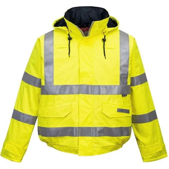 Portwest S773 Bizflame FR Hi-Vis Pilotregnjakke - Gul