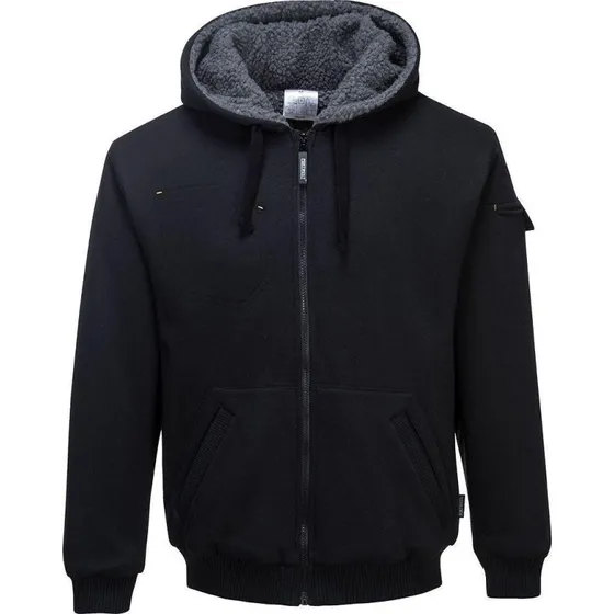 Portwest KS32 Pewter Jakke – Sherpa-foret hættejakke