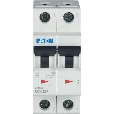 Eaton Automatsikring C10A 2P 10kA 2M