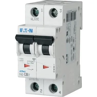 Eaton Automatsikring C2A 2P 2A C 10kA 2M