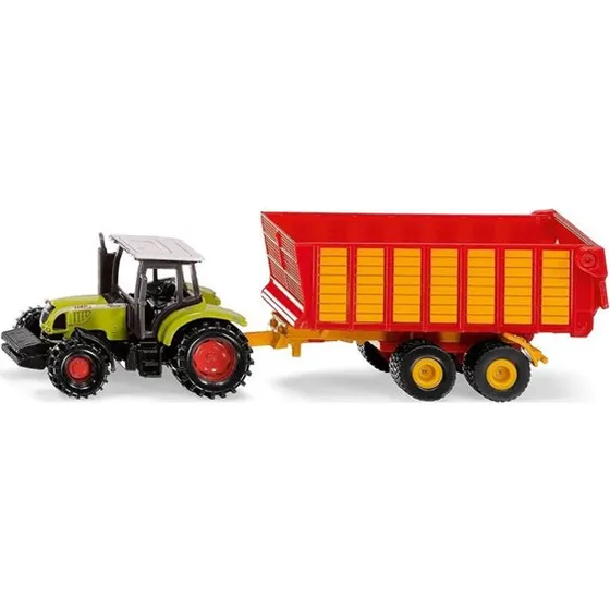 SIKU 1650 Claas Traktor med ensilagevogn 1:72