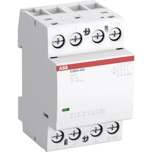 ABB ESB63-40N-01 Installationskontaktor 63A 24V AC/DC