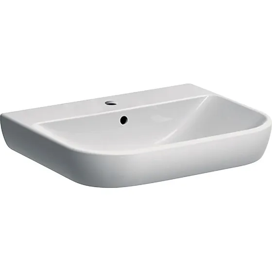 Geberit Smyle håndvask 600x480mm hvid med KeraTect glasur