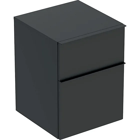 Geberit iCon sideskab med 2 skuffer, Lava mat, 450x476x600mm