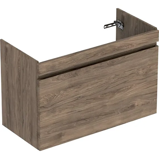 Geberit Renova Plan vaskeskab i nøddetræ hickory (928x606x446mm)