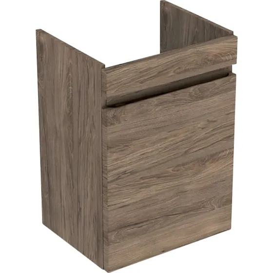 Geberit Renova vaskeskab 1 låge i nøddetræ hickory 435x345x660mm