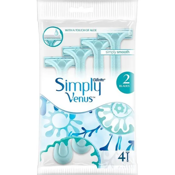Gillette Simply Venus 2 engangsskrabere 4-pak