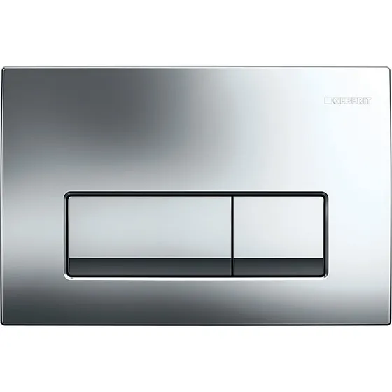 Geberit Delta51 betjeningsplade krom, 246x164x26mm