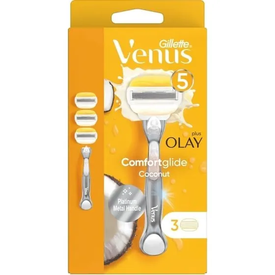 Gillette Venus ComfortGlide Coconut + Olay, 4 stk