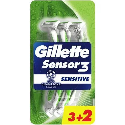 Gillette Sensor3 Sensitive engangsskraber 5 stk.