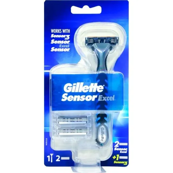 Gillette Sensor Excel skraber + 1 barberblad