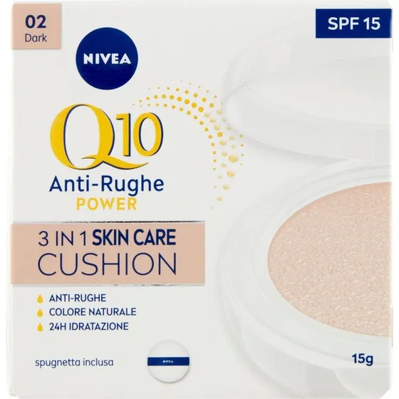 Nivea Q10 Plus Anti-Age 3-i-1 Hudplejepude 15 g – 02 Mørk