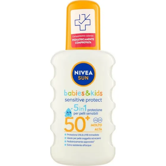 Nivea Beskyt & Sensitiv Børnespray SPF 50+ 200 ml