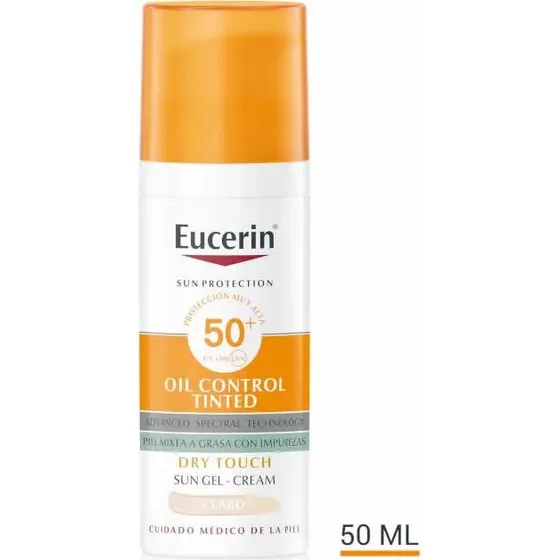 Eucerin Oil Control Gel Cream SPF50+ Lys nuance, 50 ml