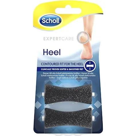 Scholl ExpertCare Hæl-rullehoveder Refill, 2 stk