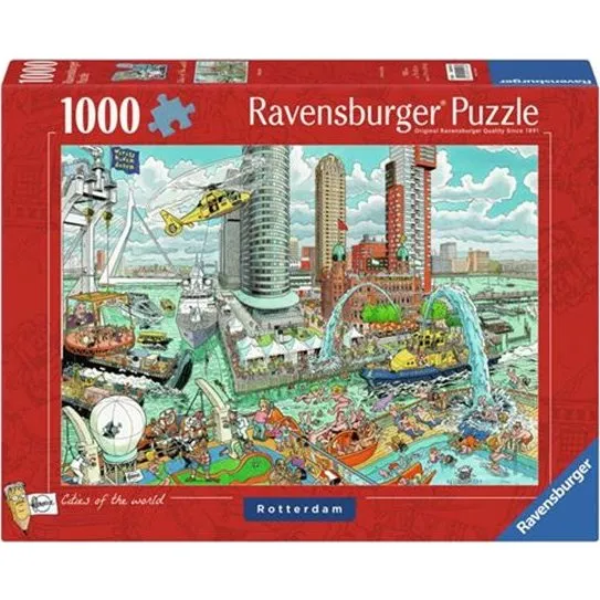 Ravensburger Puslespil Fleroux Rotterdam 1000 brikker