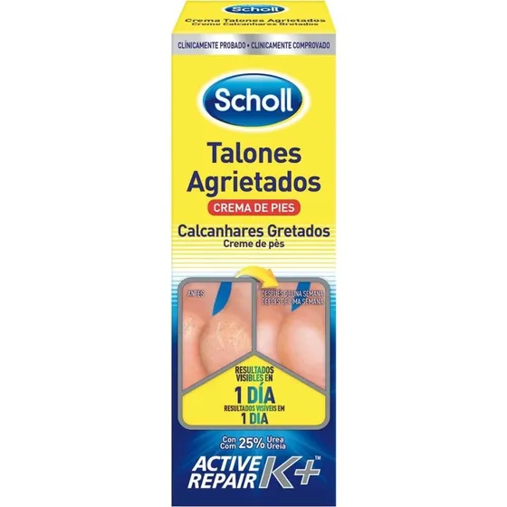 Scholl Fodcreme mod revnede hæle K+ 60 ml