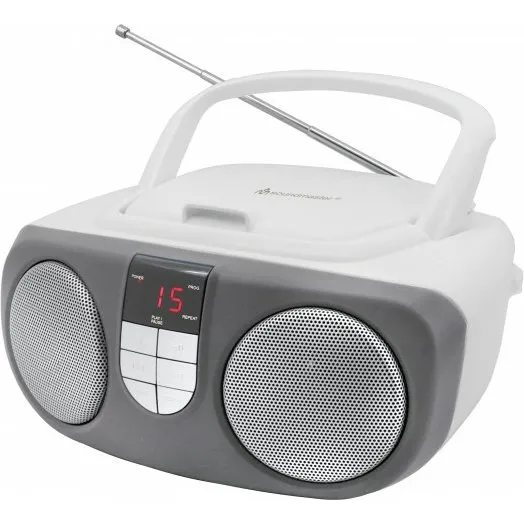 Soundmaster SCD1400WE Bærbar CD-afspiller med FM-radio - Grå/Hvid