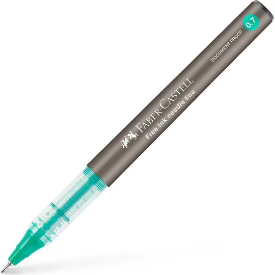 Faber-Castell Free Ink Needle Rollerball 0,7 mm - Grøn