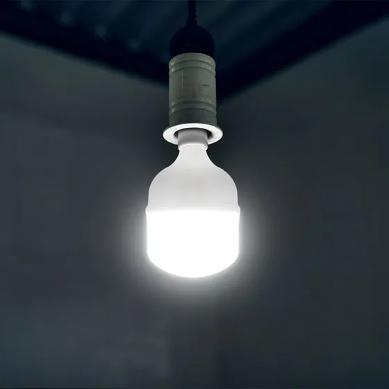 V-Tac 50W LED pære T140 E27 med E40 adapter - 5400lm Neutral