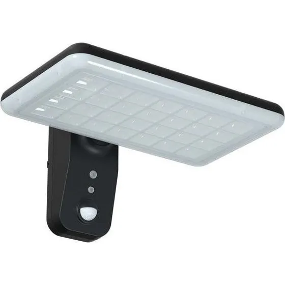 V-Tac 15W Solcelle Væglampe LED - Sort, Sensor, IP65, 2000lm