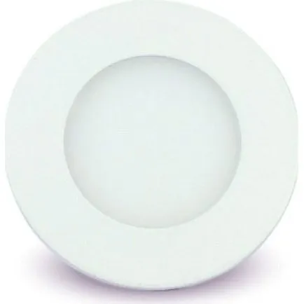 V-Tac 3W LED indbygningspanel Ø8,4 cm - Hvid