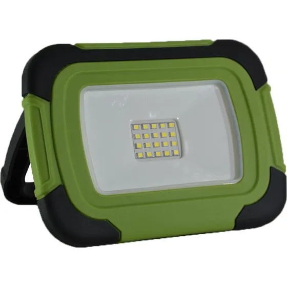 10W LED Projektør - Genopladelig Samsung Chip 4000K SOS Flash