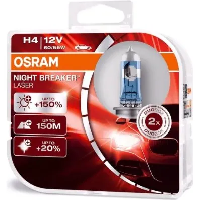 Osram Night Breaker Laser H4 12V 60/55W – 2 stk.