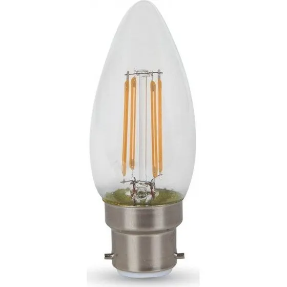 V-Tac 4W LED Kertepære B22 - 40W Erstatning, Varmt Lys
