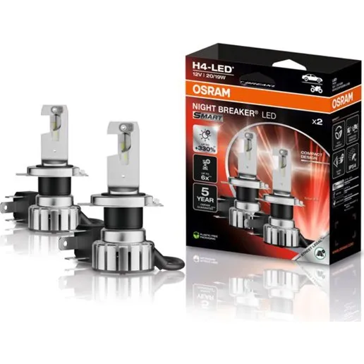Osram Night Breaker Smart H4 LED 12V - Sæt