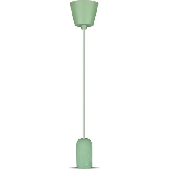 E27 Beton Pendel Lampe - Grøn - 105 cm