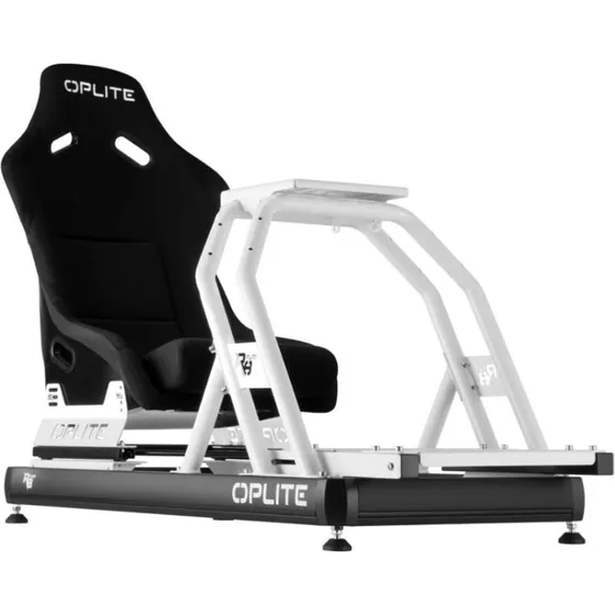 Oplite R8 Fury Racing Cockpit - Hvid/Sort