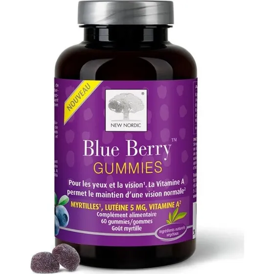 New Nordic Blue Berry Vision - 60 vingummier