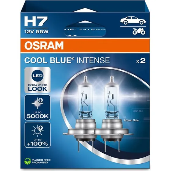 Osram Cool Blue Intense H7 12V/55W - 2 stk.