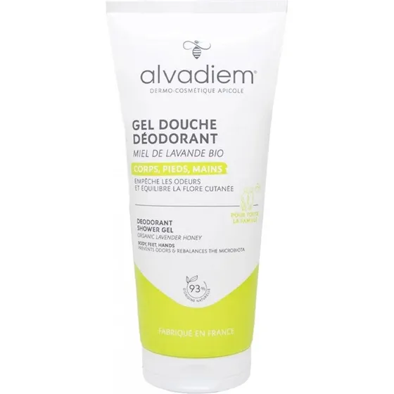 Alvadiem Økologisk Lavendel & Honning Deodorant Shower Gel 200ml