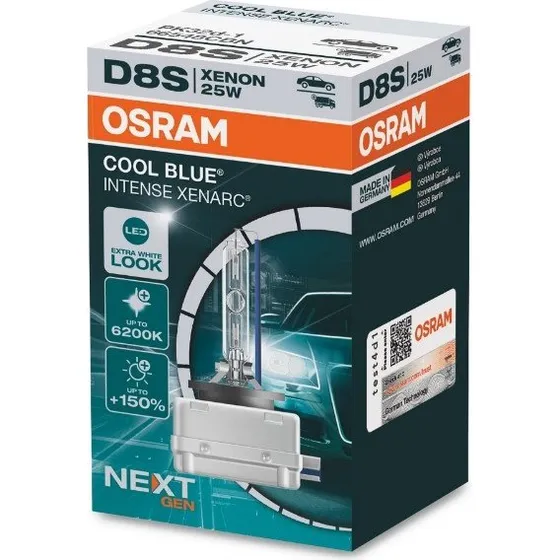 Osram Xenarc Cool Blue Intense D8S 25W 6200K