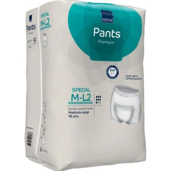 Abena Pants Premium M-L2, turkis (18 stk)