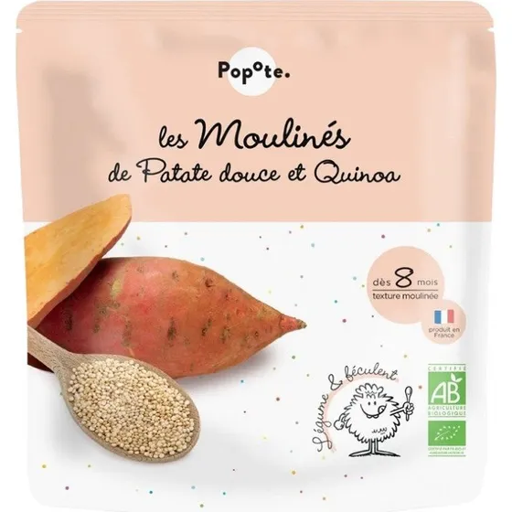 Popote Les Moulinés Økologisk Søde Kartofler & Quinoa 180g